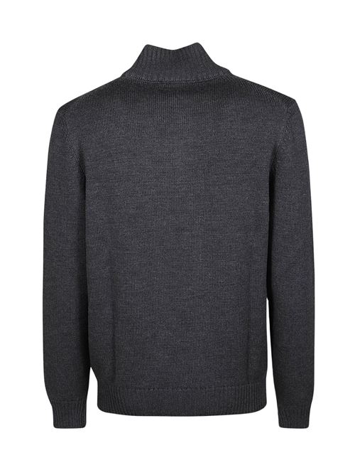 Maglione a collo alto in lana grigio scuro FAY | NMMC1492120 FJD01TB